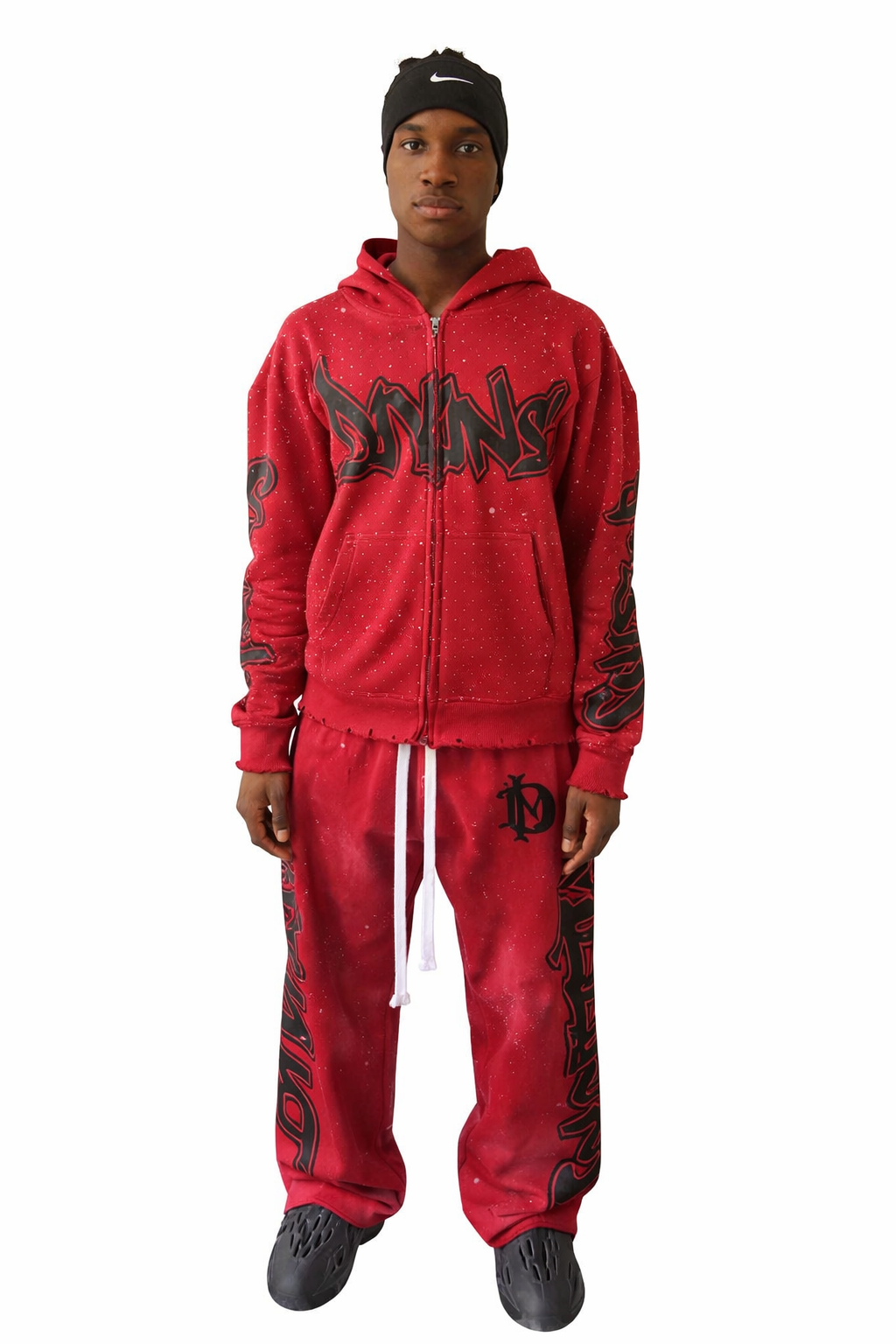 DIVINE MILLIONS ESSENTIAL REIGN SWEATSUIT CRIMSON FLARE